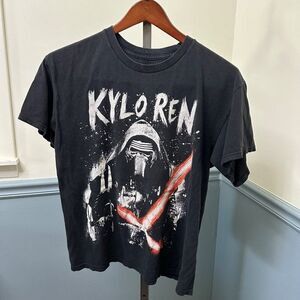 Star Wars Kylo Ren Black Short Sleeve Graphic Tee T-Shirt Size Large